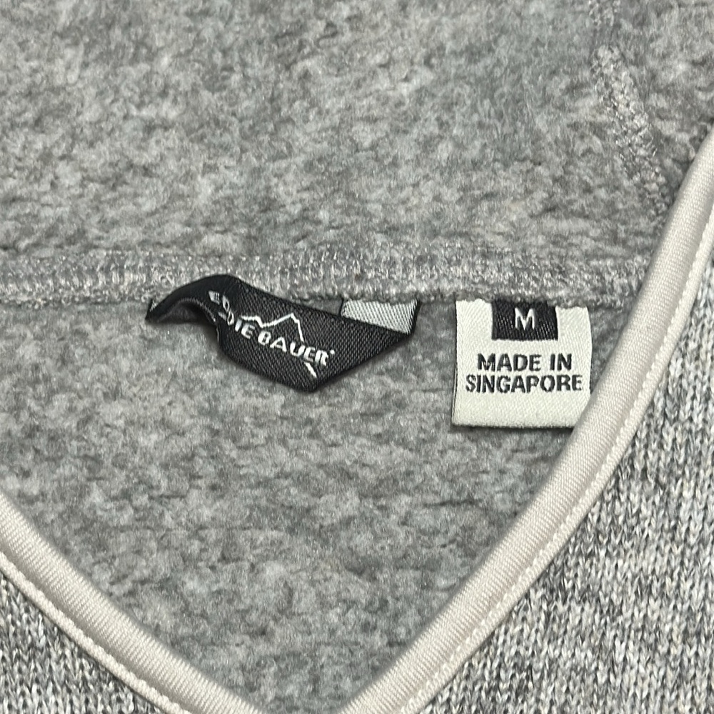 Eddie Bauer Fleece Pullover Sweater with Hood - Womens Medium - Picture 7 of 12